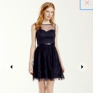 Eliza J Fit and Flare Blue Dress